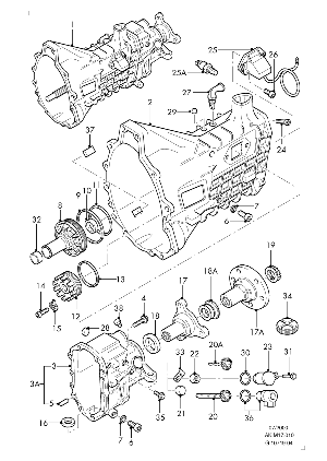 MT75 exploded diagram